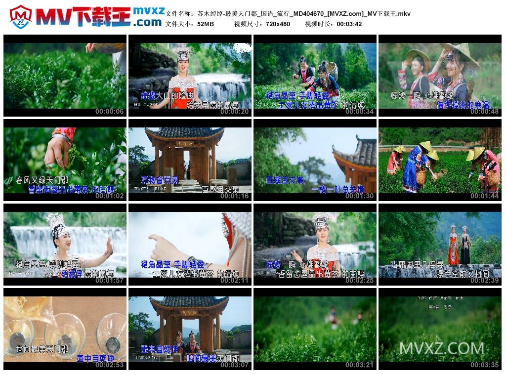 苏木绰绰-最美天门郡_国语_流行_MD404670